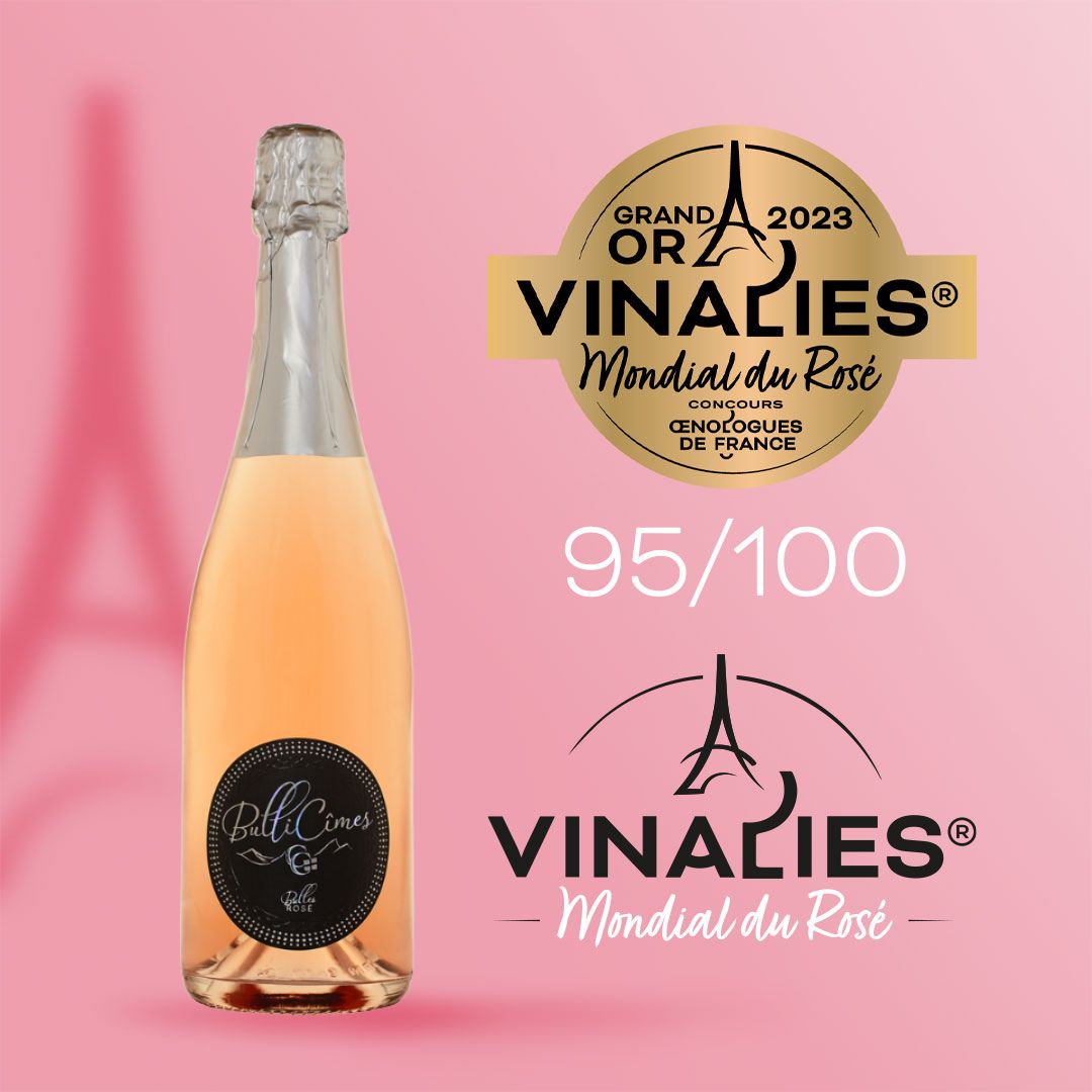 Médaille d'Or lors des Vinalies Mondial du Rosé 2023